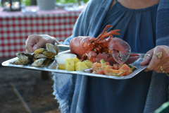 Friday lobster bake at luxurious Migis Lodge - four people.